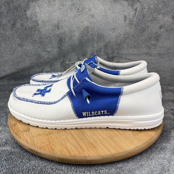 Hey Dude Wally Tri Kentucky Shoes Mens Size 15 White Wildcats Canvas Sneakers main image 5